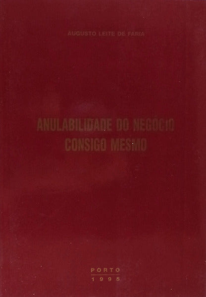 ANULABILIDADE DO NEGÃ“CIO CONSIGO MESMO.