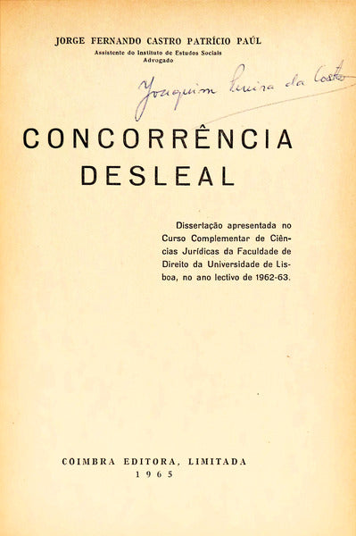 CONCORRÃŠNCIA DESLEAL.