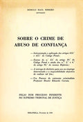 SOBRE O CRIME DE ABUSO DE CONFIANÃ‡A.