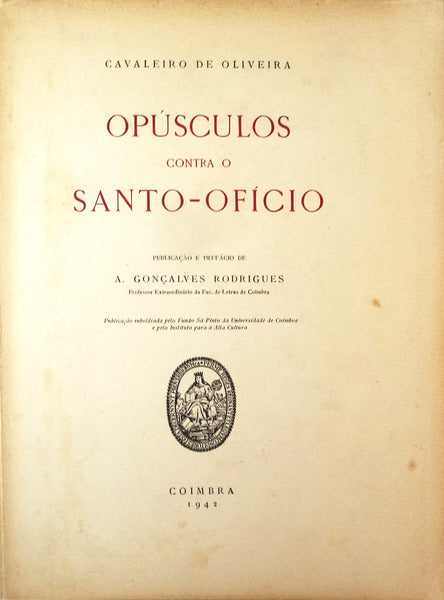 OPÃšSCULOS CONTRA O SANTO-OFÃCIO.