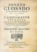 SONETO GLOSADO AO ESTRAGO LASTIMOSO,