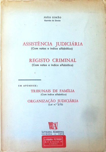 ASSISTÃŠNCIA JUDICIÃRIA.