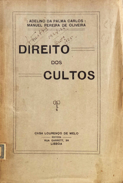 DIREITO DOS CULTOS.