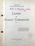 LIÃ‡Ã•ES DE DIREITO COMERCIAL. [VOLS. I E II]
