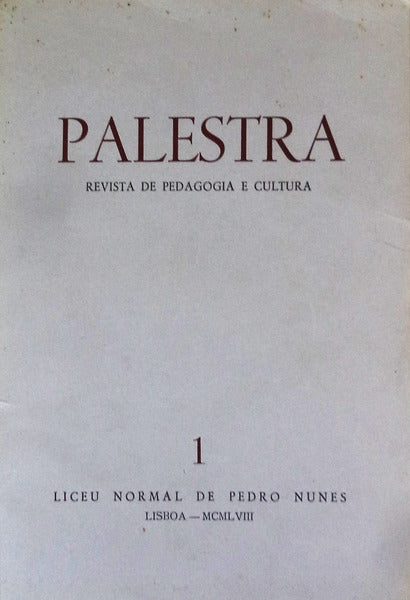 PALESTRA. REVISTA DE PEDAGOGIA E CULTURA.