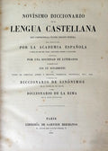 NOVÃSIMO DICCIONARIO DE LA LENGUA CASTELLANA