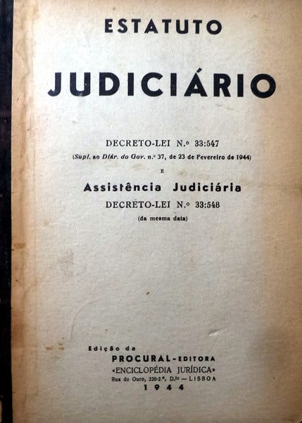 ESTATUTO JUDICIÃRIO.