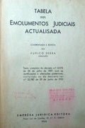 TABELA DOS EMOLUMENTOS JUDICIAIS.