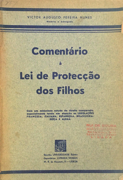 COMENTÃRIO Ã€ LEI DE PROTECÃ‡ÃƒO DOS FILHOS.