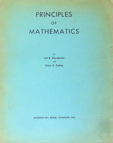 PRINCIPLES OF MATHEMATICS.