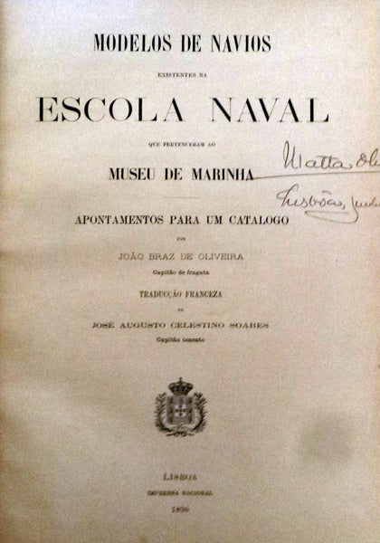 MODELOS DE NAVIOS EXISTENTES NA ESCOLA NAVAL.