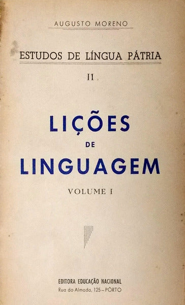LIÃ‡Ã•ES DE LINGUAGEM. [4 VOLS.]