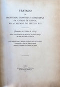 TRATADO DA MAJESTADE, GRANDEZA E ABASTANÃ‡A DA CIDADE DE LISBOA, NA 2.Âª METADE DO SÃ‰CULO XVI.