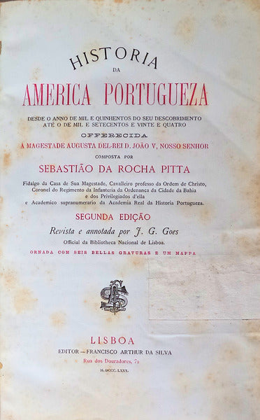 HISTORIA DA AMERICA PORTUGUEZA,
