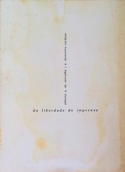 DA LIBERDADE DE IMPRENSA.