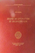 Ã‰TUDES DE LITTERATURE ET DE LINGUISTIQUE.