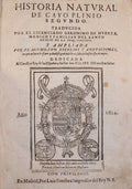 HISTORIA NATVRAL DE CAYO PLINIO SEGVNDO.