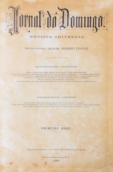 JORNAL DO DOMINGO. Revista Universal.