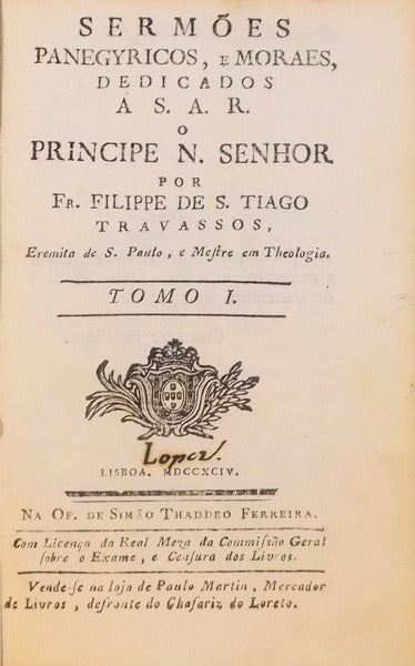 SERMÃ•ES PANEGYRICOS, E MORAIS,