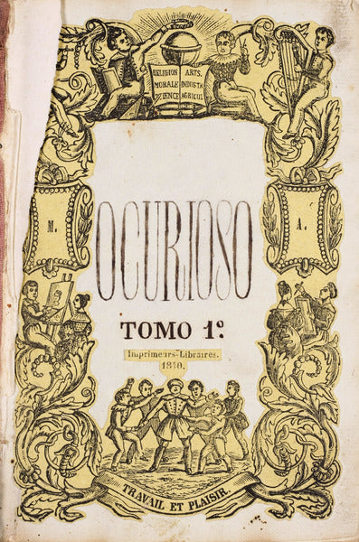 CURIOSO. (O) Tomo 1Âº. [livro manuscrito e com recortes de jornais]