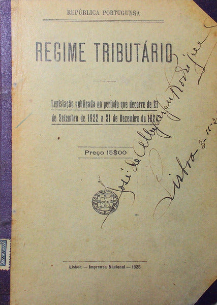 REGIME TRIBUTÃRIO