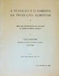 A NUTRIÃ‡ÃƒO E O FOMENTO DA PRODUÃ‡ÃƒO ALIMENTAR.