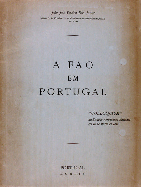 A FAO EM PORTUGAL.