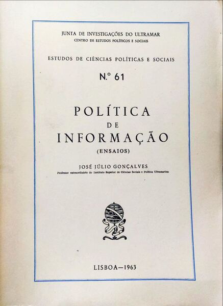 POLÃTICA DE INFORMAÃ‡ÃƒO (ENSAIOS).