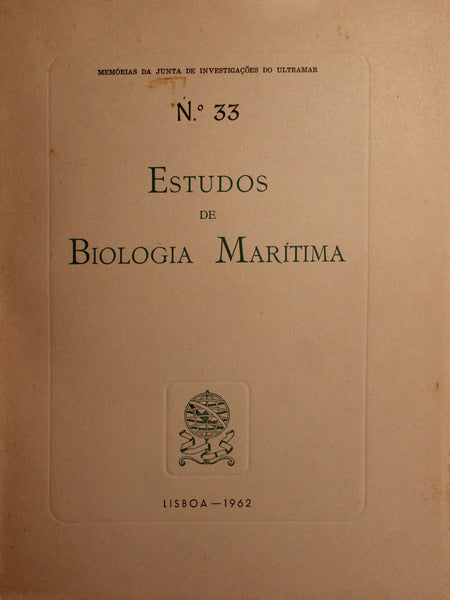ESTUDOS DE BIOLOGIA MARÃTIMA, N.Âº 33.