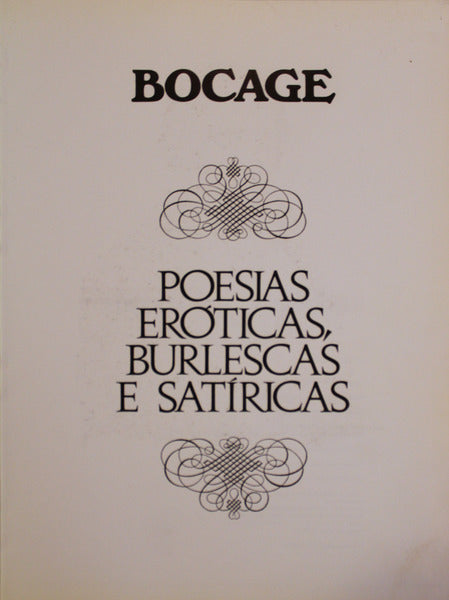 POESIAS ERÃ“TICAS, BURLESCAS E SATÃRICAS. [2000]
