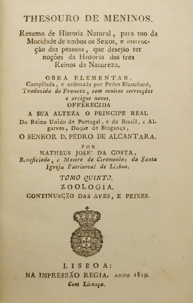 THESOURO DE MENINOS. [Volume Quinto]