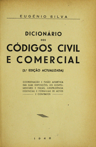 DICIONÃRIO DOS CÃ“DIGOS CIVIL E COMERCIAL.