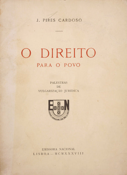 O DIREITO PARA O POVO. [DEDICATÃ“RIA DO AUTOR]