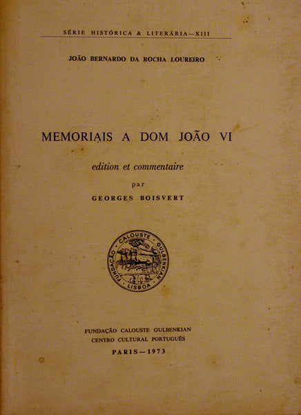 MEMORIAIS A DOM JOÃƒO VI.