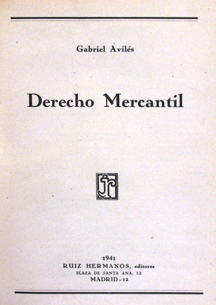 DERECHO MERCANTIL.