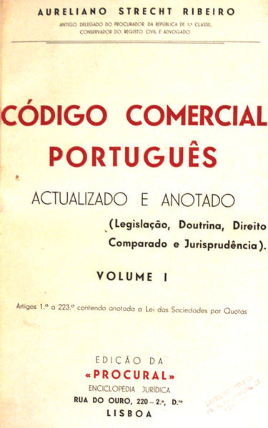 CÃ“DIGO COMERCIAL PORTUGUÃŠS. Actualizado e Anotado.