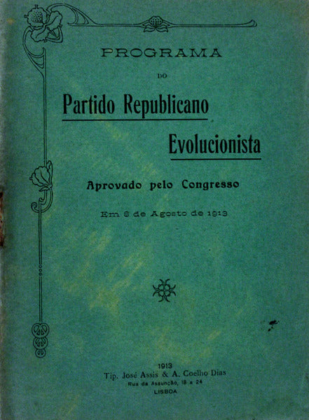 PROGRAMA DO PARTIDO REPUBLICANO EVOLUCIONISTA.