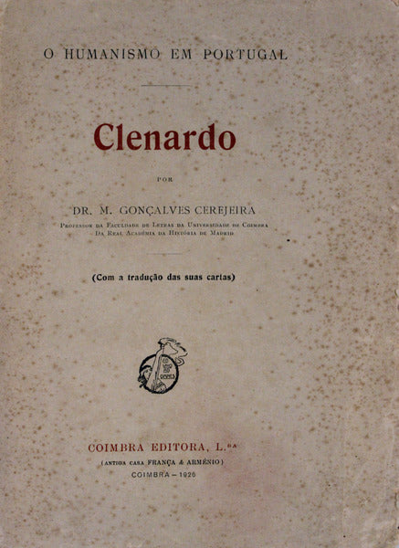CLENARDO. O HUMANISMO EM PORTUGAL.