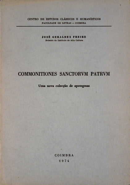 COMMONITIONES SANCTORVM PATRVM.