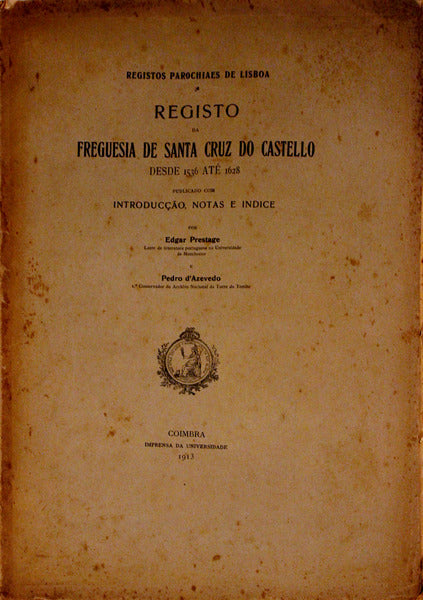 REGISTO DA FREGUESIA DE SANTA CRUZ DO CASTELO.