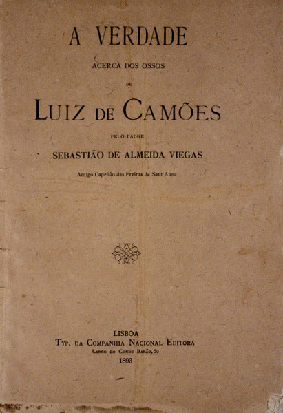 A VERDADE ACERCA DOS OSSOS DE LUIZ DE CAMÃ•ES.