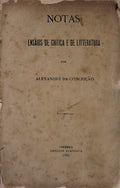 NOTAS. ENSAIOS DE CRITICA E DE LITTERATURA.