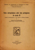 NOTAS ANTROPOLÃ“GICAS SOBRE DOIS PORTUGUESES DO SÃ‰CULO XV.