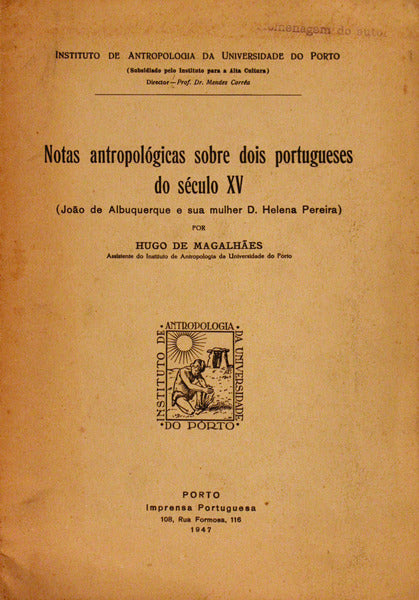 NOTAS ANTROPOLÃ“GICAS SOBRE DOIS PORTUGUESES DO SÃ‰CULO XV.