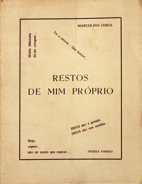 RESTOS DE MIM PRÃ“PRIO.