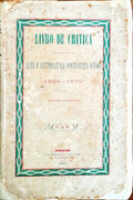 LIVRO DE CRITICA. ARTE E LITTERATURA PORTUGUEZA D' HOJE.