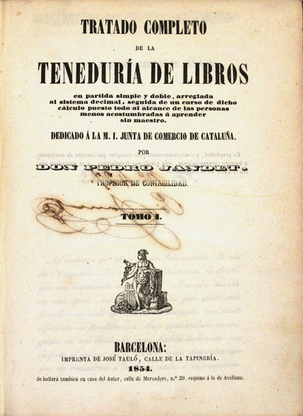 TRATADO COMPLETO DE LA TENEDURÃA DE LIBROS