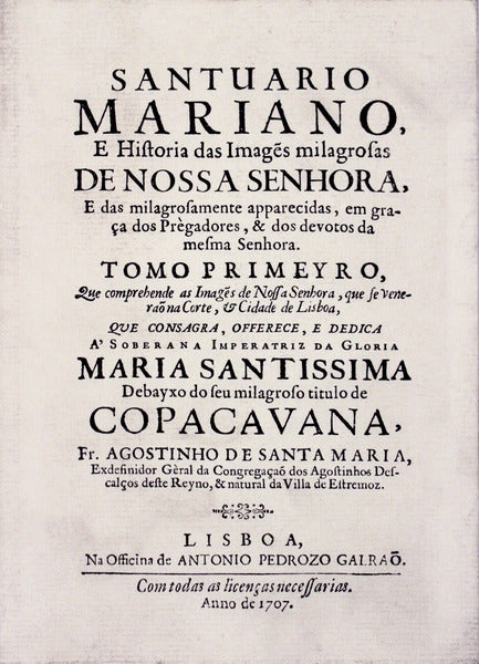 SANTUÃRIO MARIANO. [TOMO 1.Âº - EDIÃ‡ÃƒO FAC-SÃMILE]
