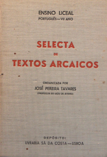 SELECTA DE TEXTOS ARCAICOS.