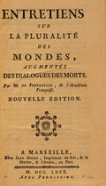 ENTRETIENS SUR LA PLURALITÃ‰ DES MONDES,